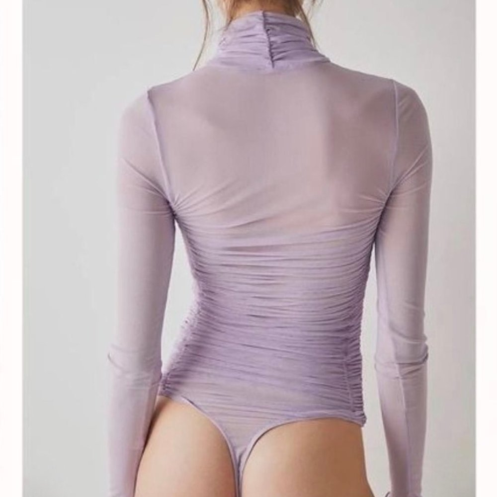 NWOT Free People Under It All Mesh Bodysuit - Picture 5 of 6